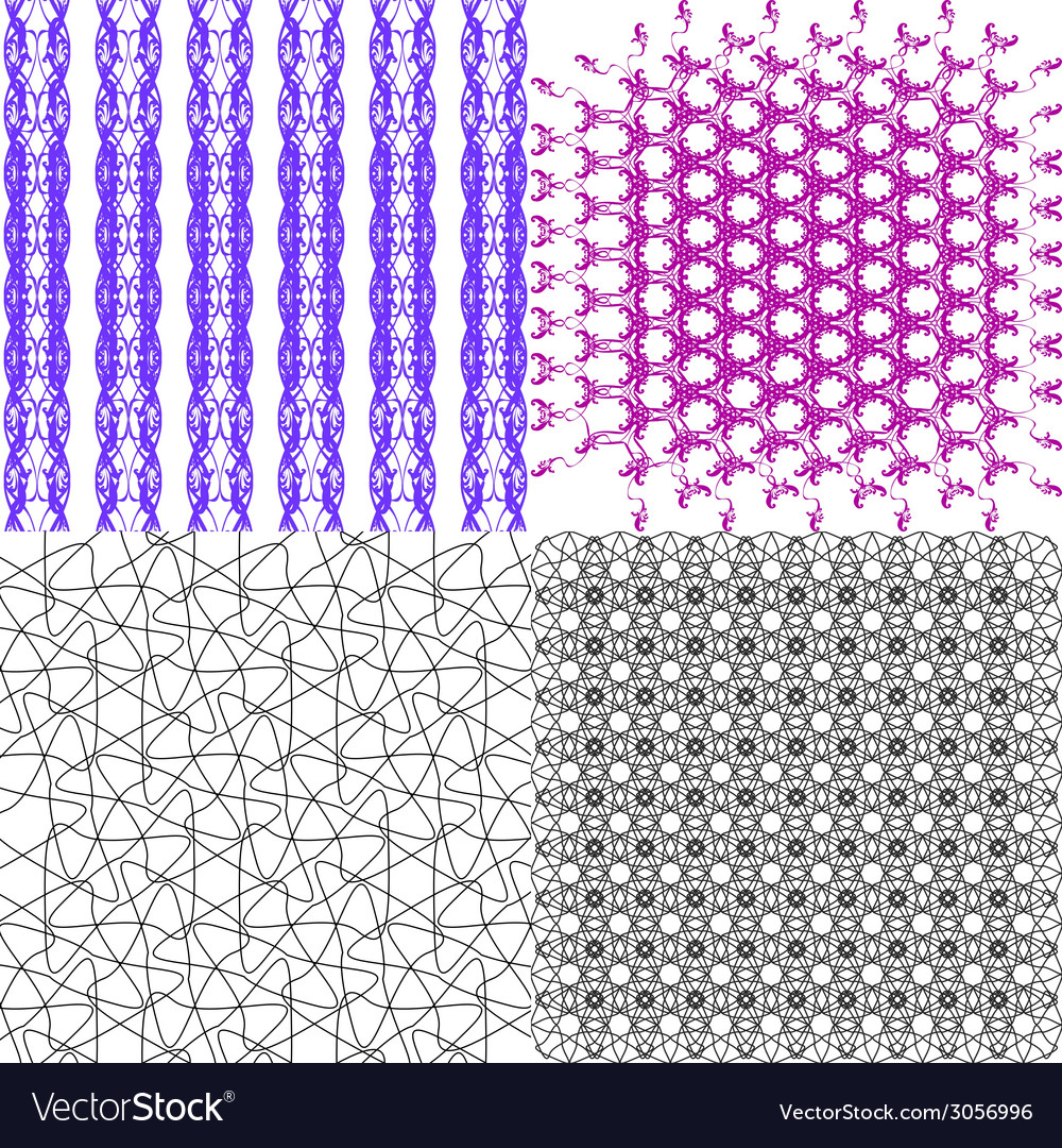 Set of pattern modern stylish texture repeating