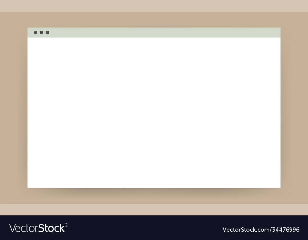 Einfache Browser-Fenster isolierte Computer-Website