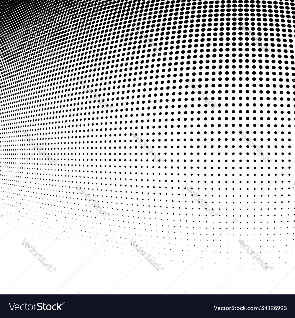 Spherical distortion halftone dots element orb Vector Image Spherical distortion halftone dots element orb