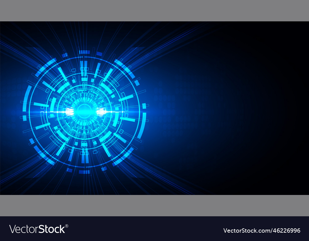 Technology background with hi-tech digital data vector image Technology background with hi-tech digital data