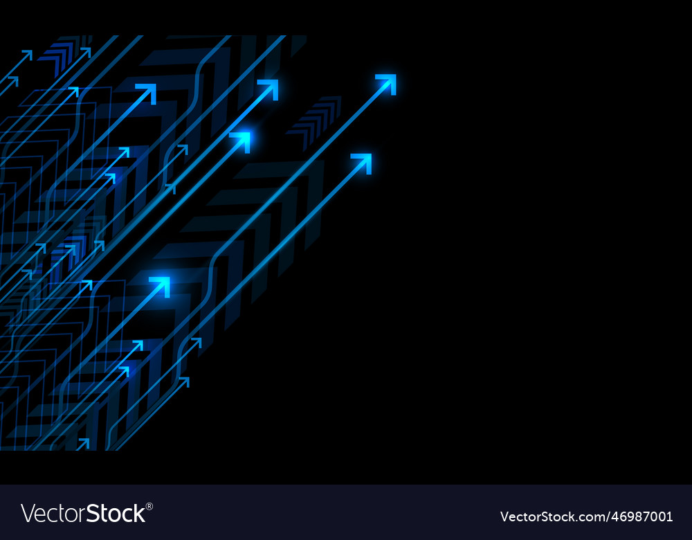 Abstract arrow flow technology direction dynamic vector image Abstract arrow flow technology direction dynamic