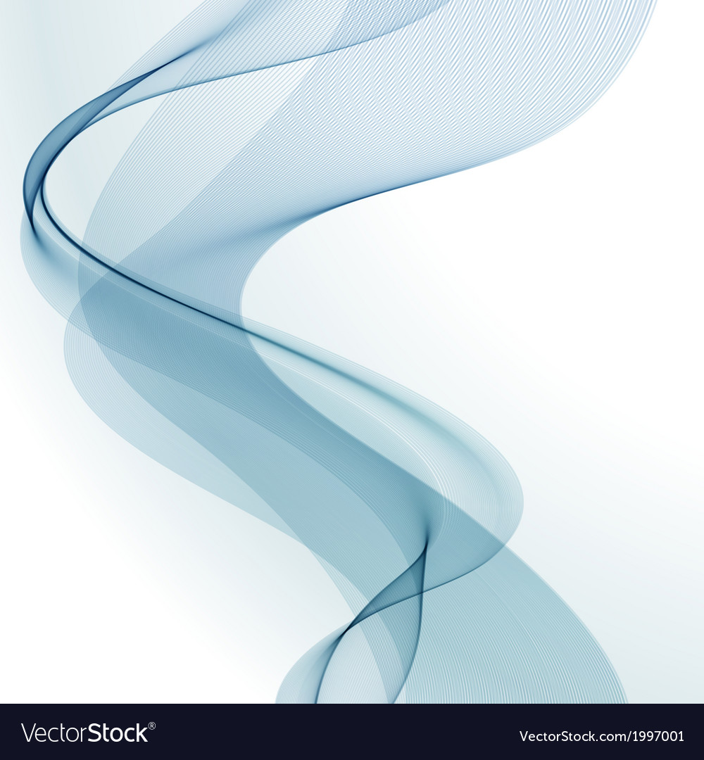 Abstract colorful background blue smoke wave Vector Image