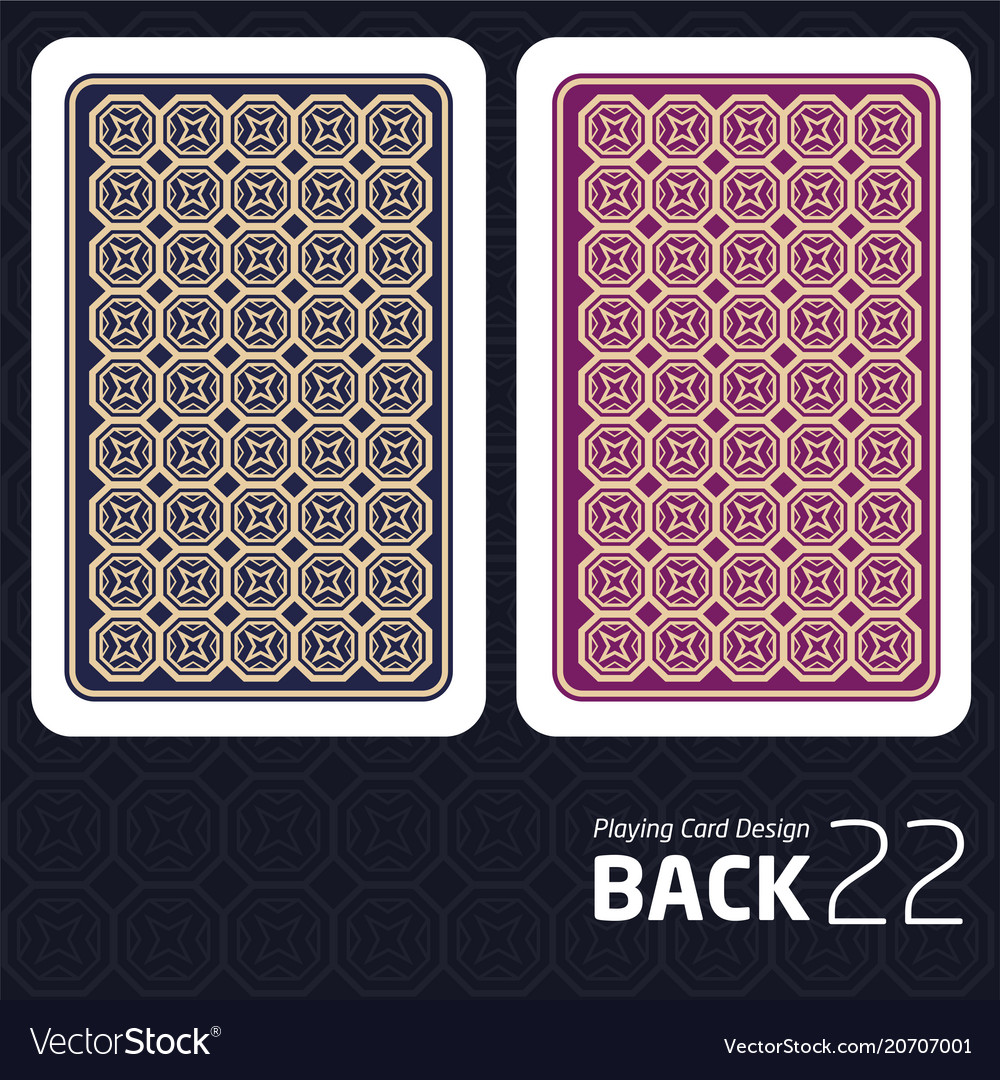 Card back abstract pattern background underside