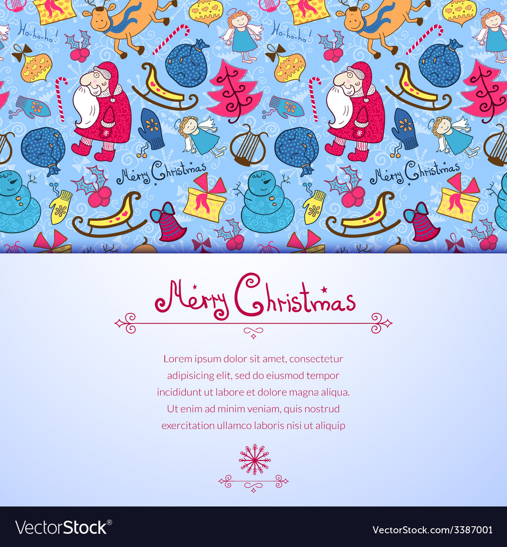 Christmas seamless pattern