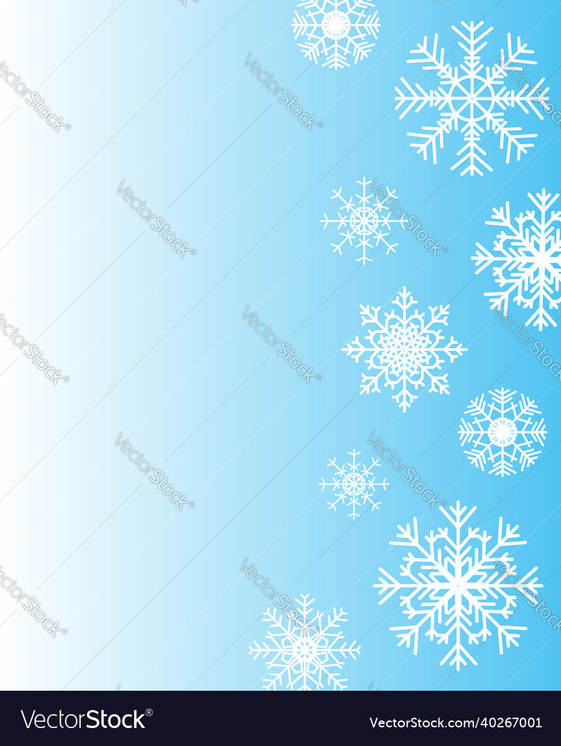 Christmas winter blue card background Royalty Free Vector