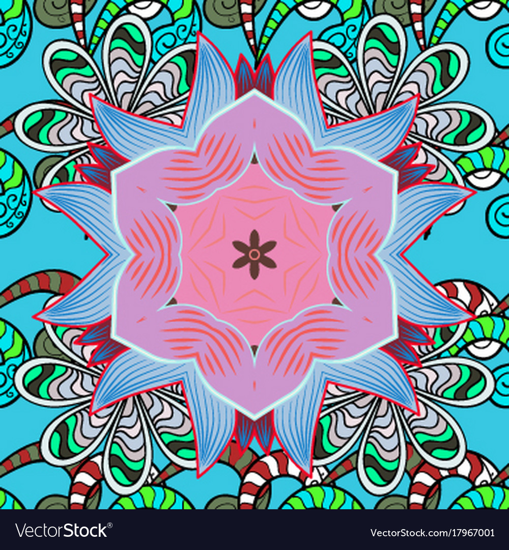 Colour spring theme seamless pattern background