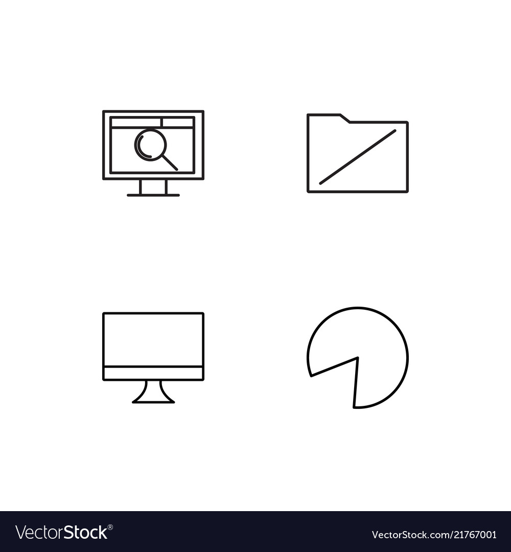 Data analytics icons set