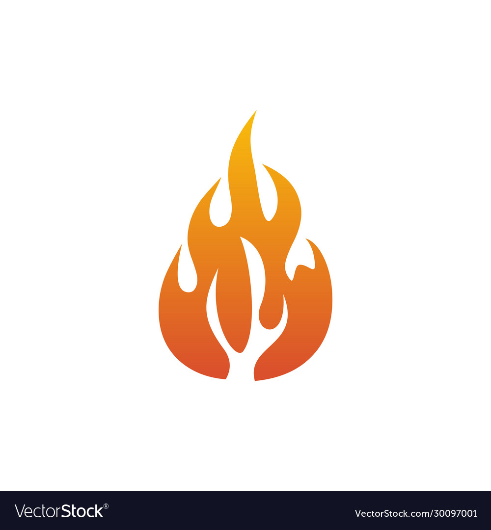 Fire logo icon design template Royalty Free Vector Image