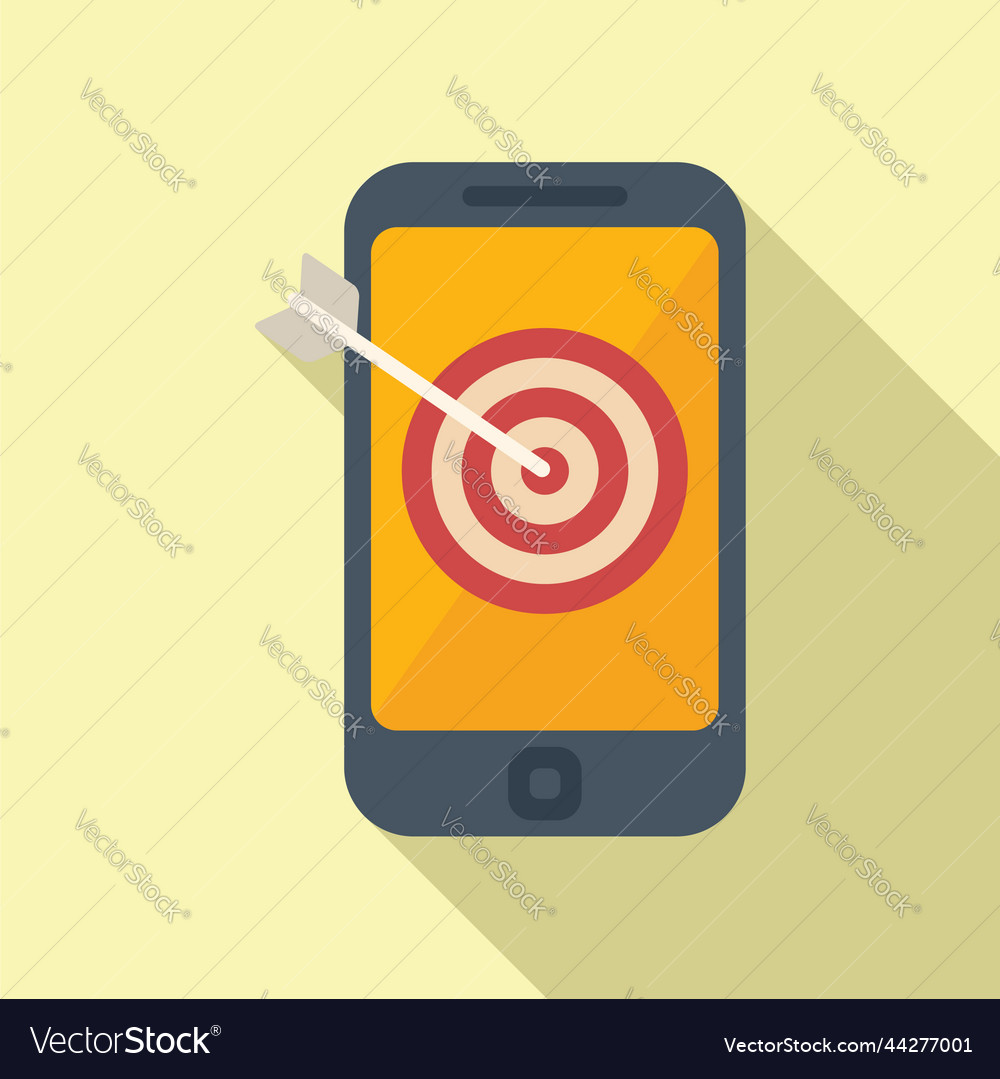 Hunter service icon flat customer ad Royalty Free Vector