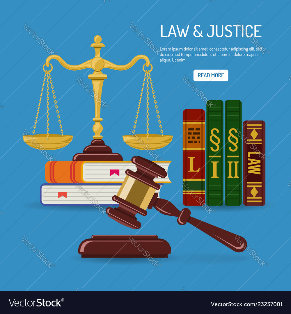 Law and justice concept Royalty Free Vector Image