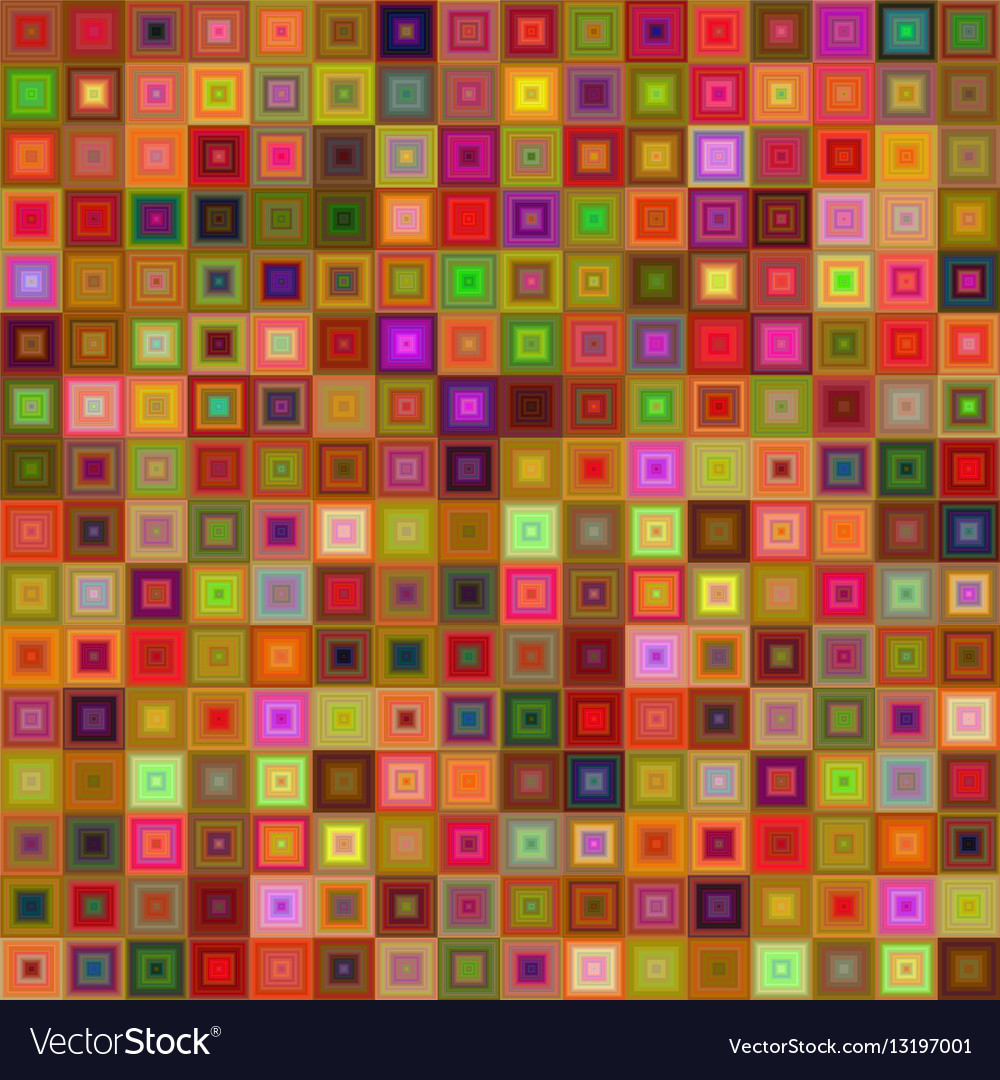 Multicolor square tile mosaic background