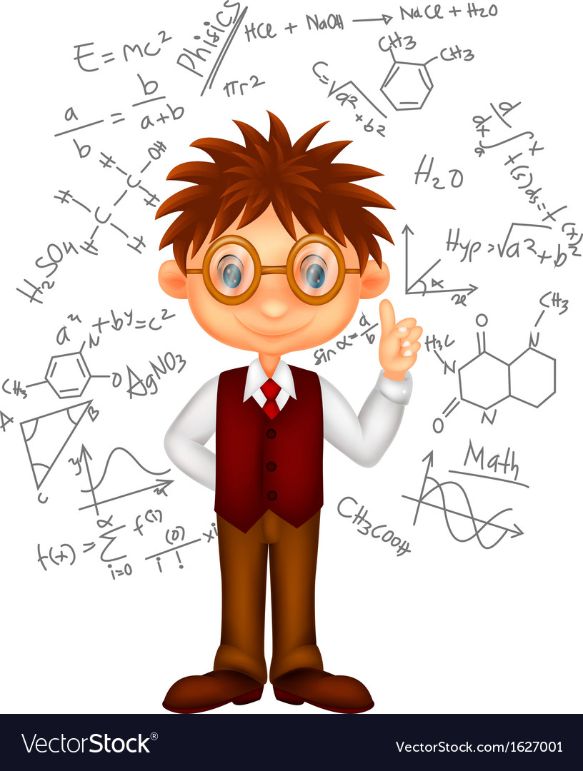 Smart boy cartoon Royalty Free Vector Image - VectorStock