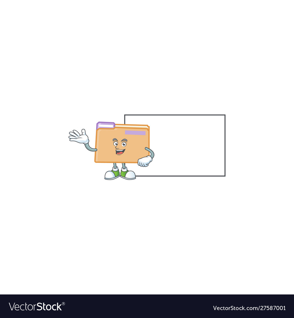 With board folder for saving a file document vector image With board folder for saving a file document