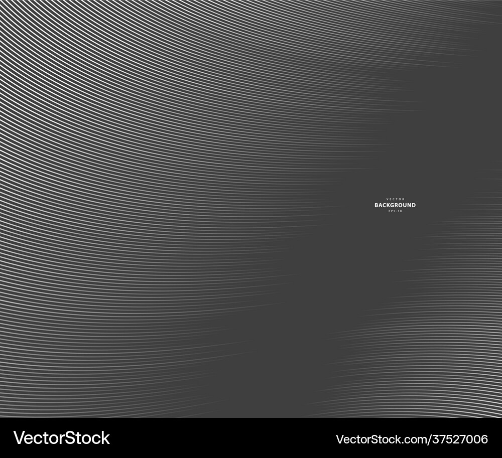 Abstract grey white waves and lines pattern Vector Image