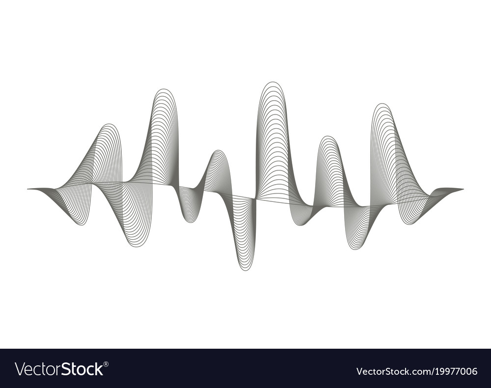 Abstract Sound Wave Pattern