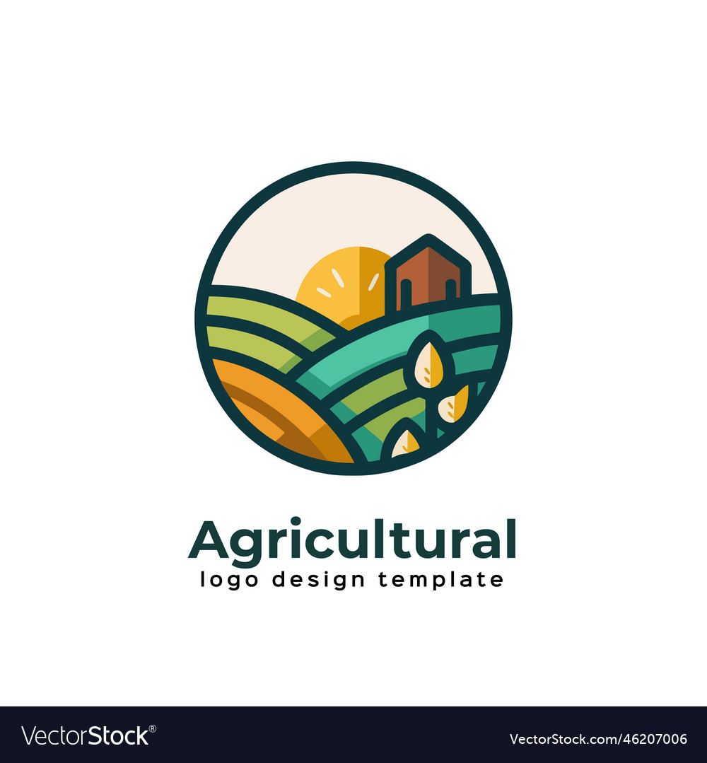 Agriculture logo template design farm logo concept