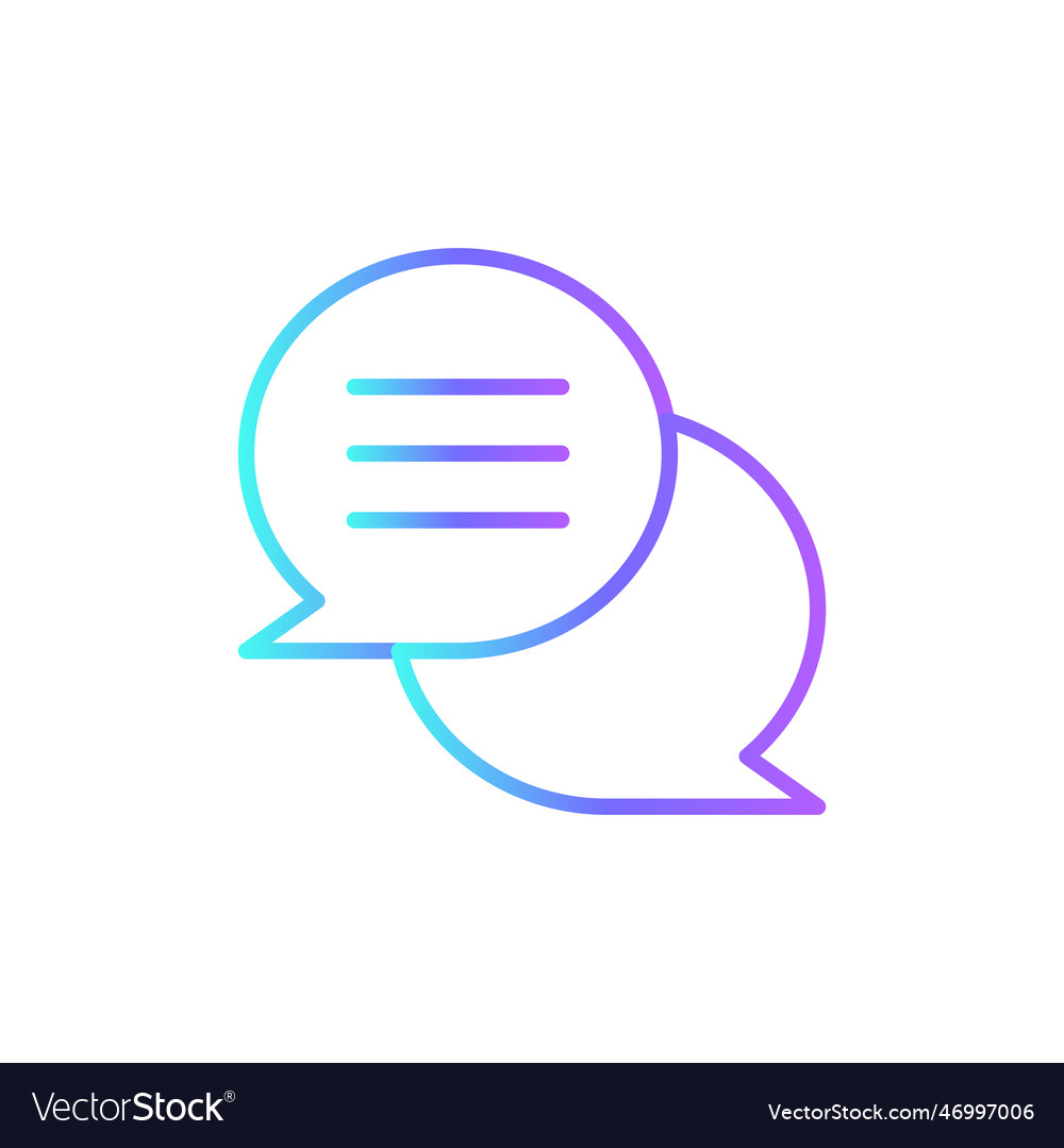 Communication marketing icon with blue duotone