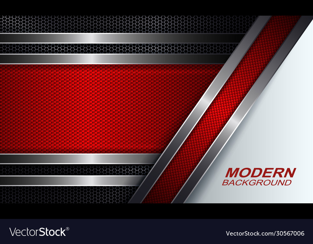 Design with mesh textured red frames vector image Design with mesh textured red frames
