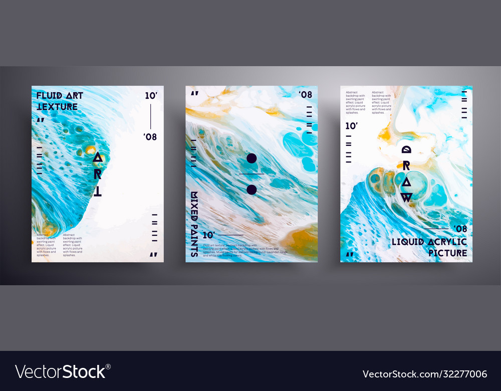Fluid Art Texture Set - Abstract Background