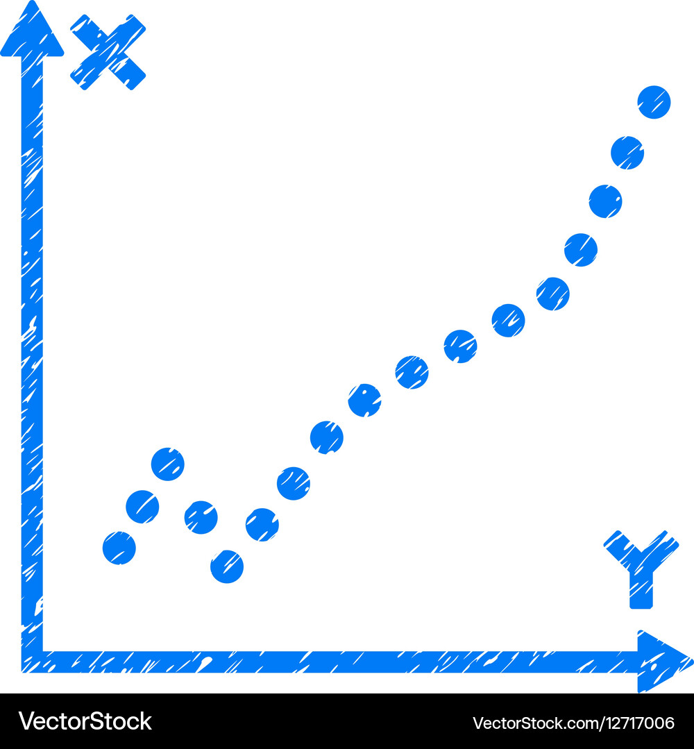 Function plot grainy texture icon Royalty Free Vector Image