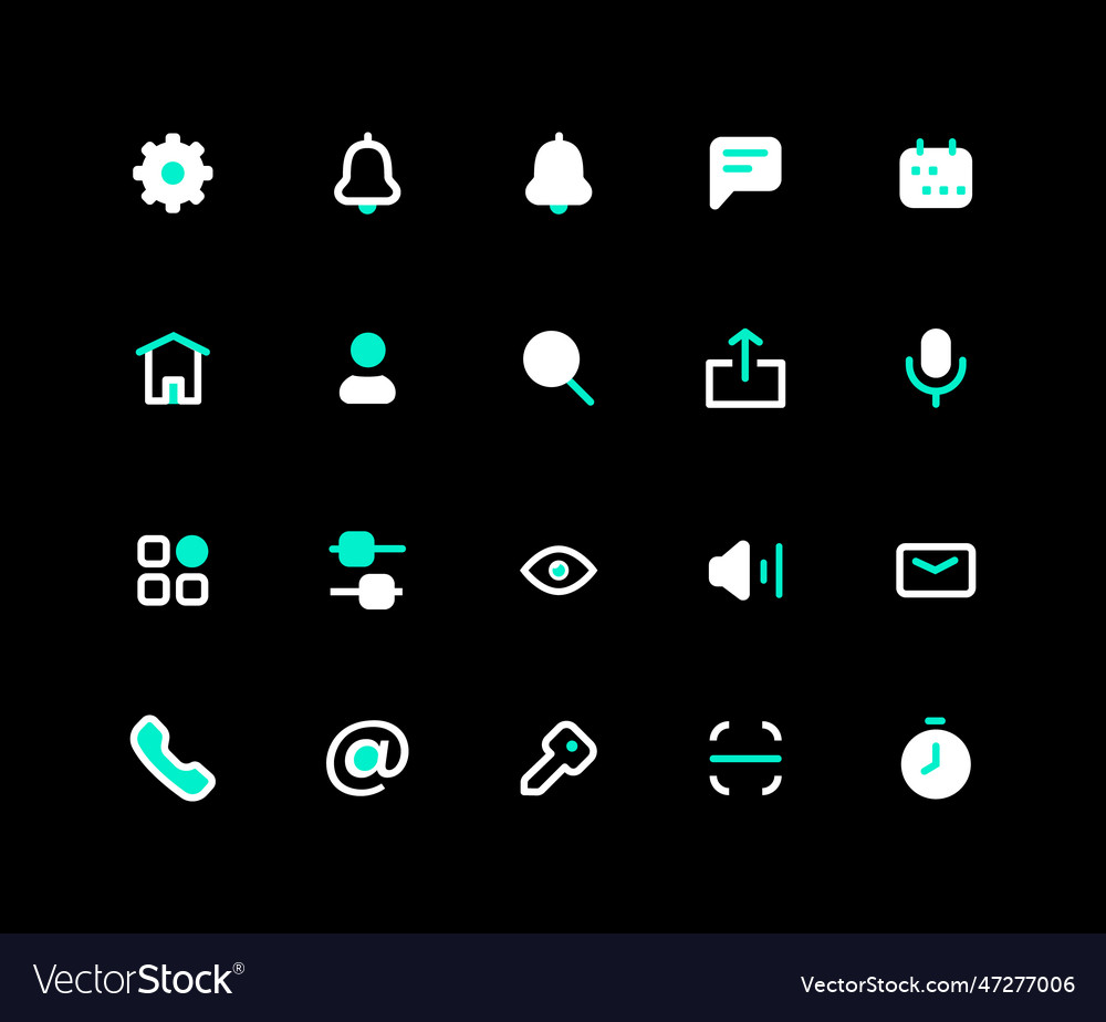 High quality icon user thin lines web icons set vector image High quality icon user thin lines web icons set