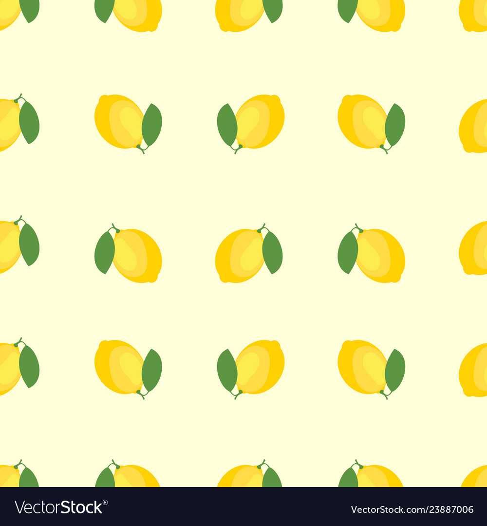 Lemon and sliced pattern background Vector Image Lemon and sliced pattern background