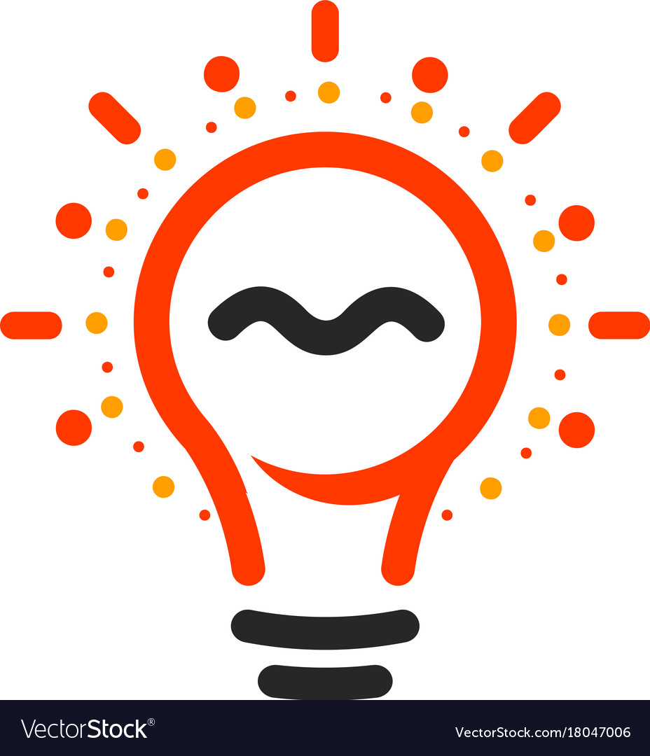 New Question Mark Symbol Flat Bright Cartoon Bulb Vector Image