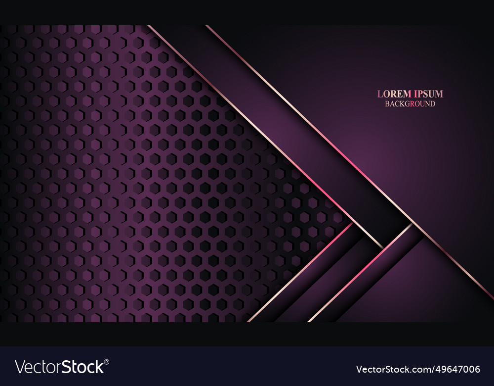 Overlapping layer with golden lines background vector image Overlapping layer with golden lines background