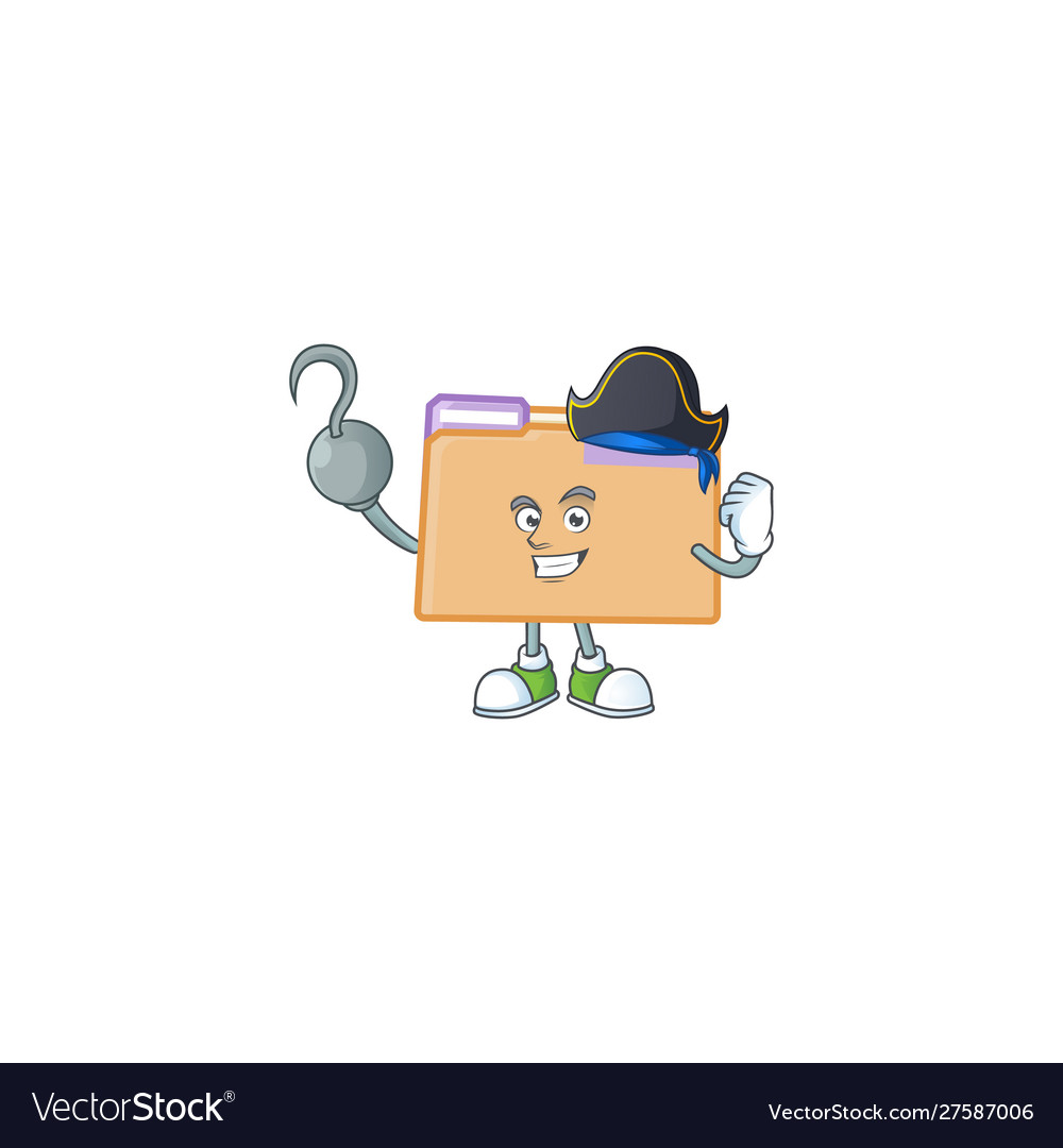 Pirate folder for saving a file document vector image Pirate folder for saving a file document