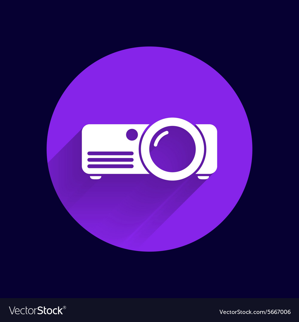 Projector icon rounded squares button