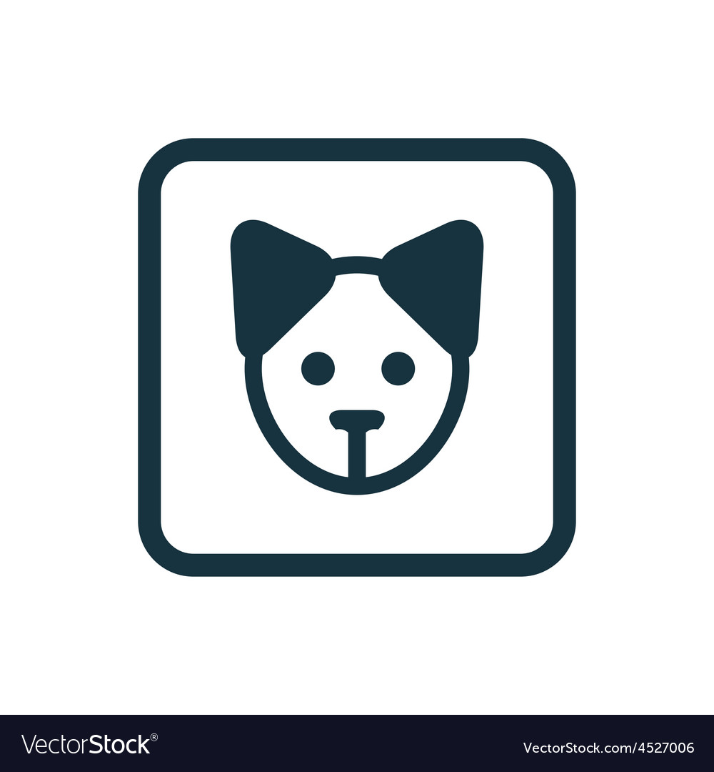 Puppy icon rounded squares button