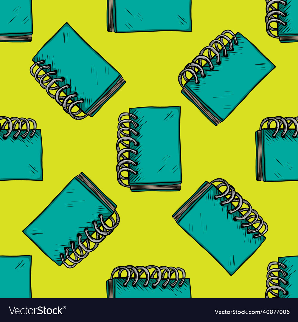 Seamless pattern of notepad