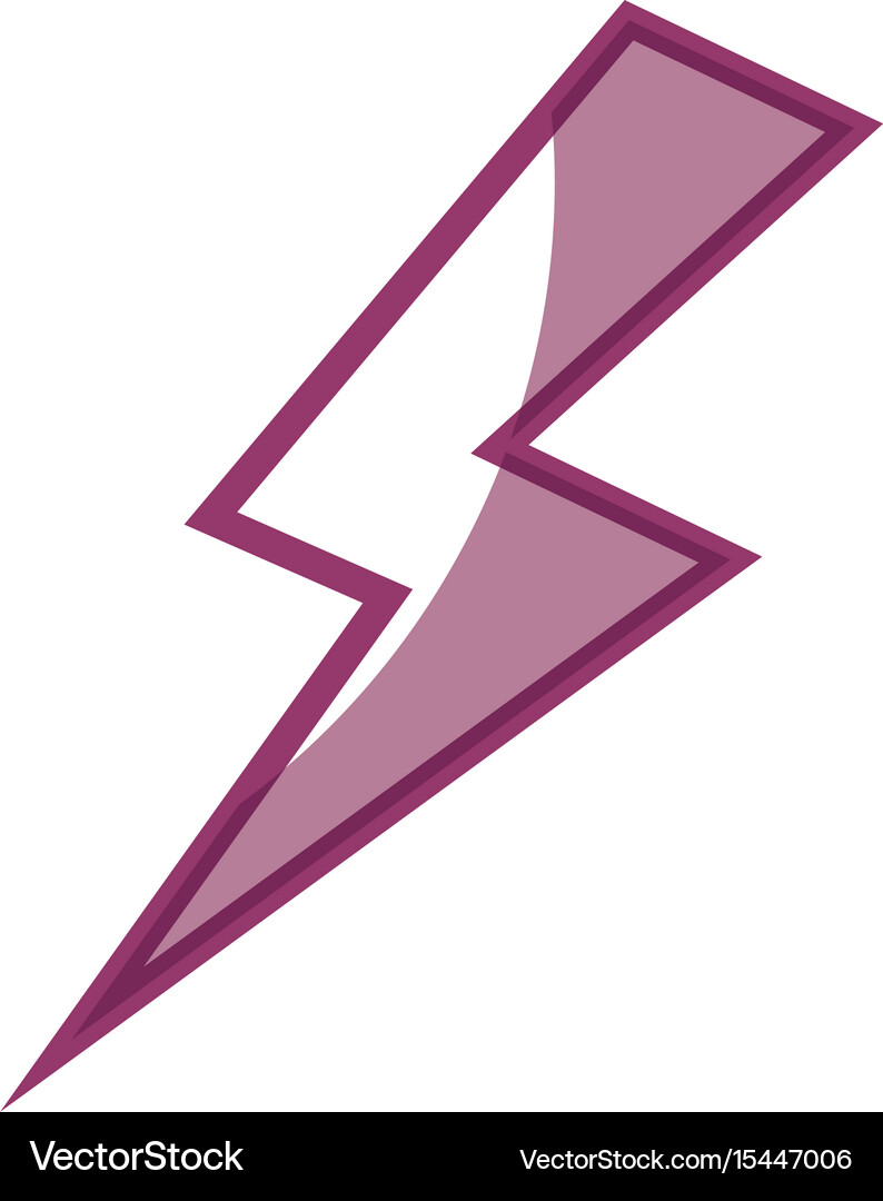 Thunder icon image Royalty Free Vector Image - VectorStock