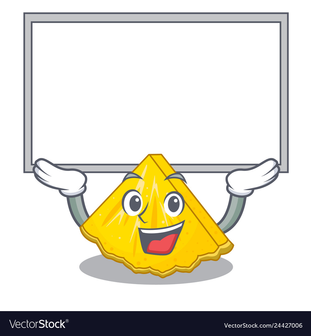 Up board pineapple slice with in character shape