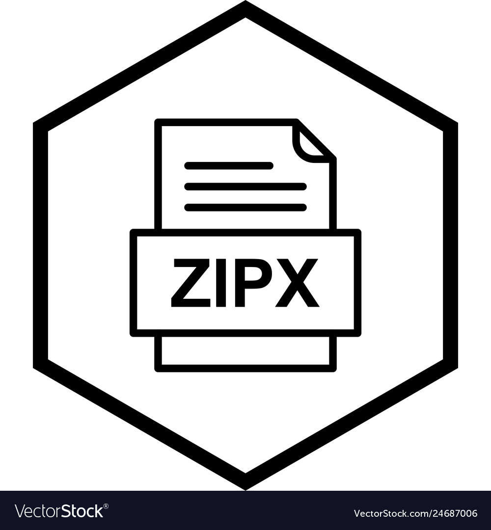 Zipx file document icon