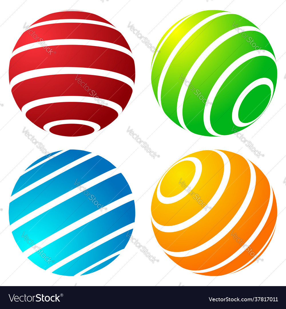 3d abstract sphere globe orb design element