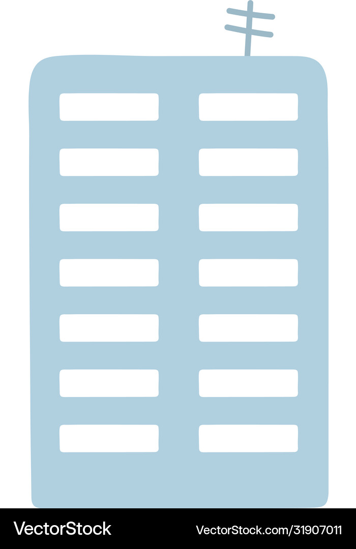 Building tower architecture isolated icon design Vector Image
