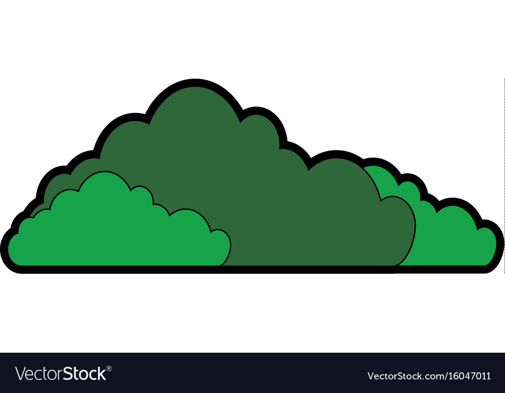 Bushes icon image Royalty Free Vector Image - VectorStock