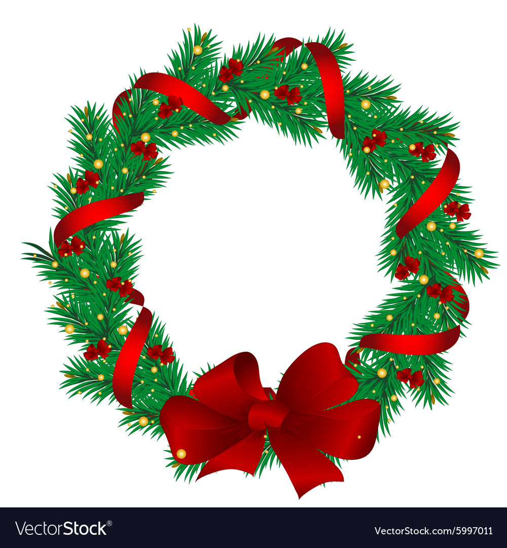 Christmas garlands Royalty Free Vector Image - VectorStock