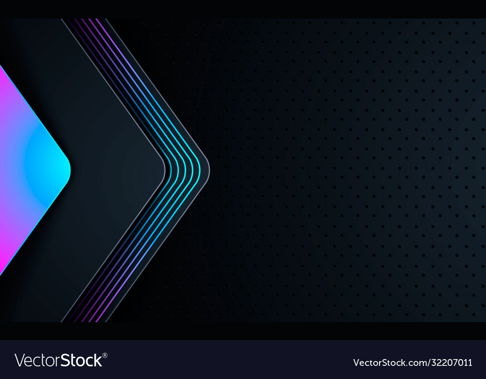 Dark abstract background with black overlap Vector Image Dark abstract background with black overlap