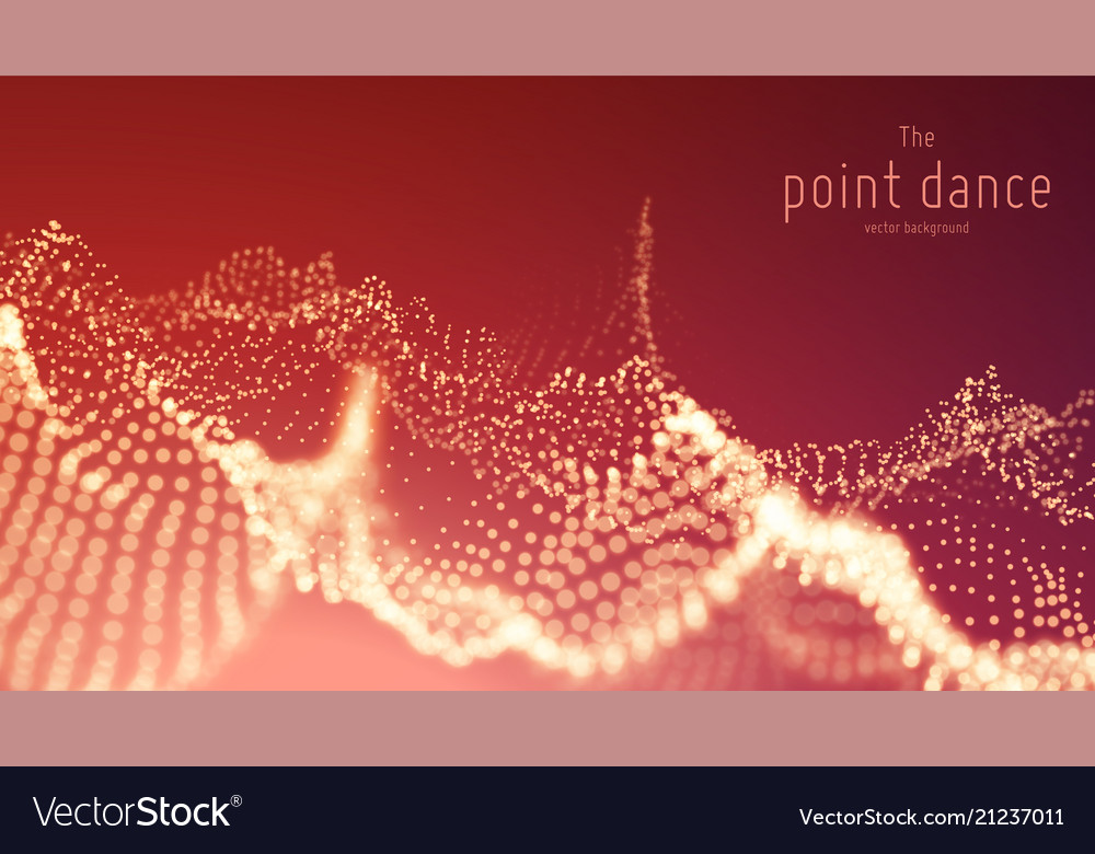 Dynamic Red Particle Wave