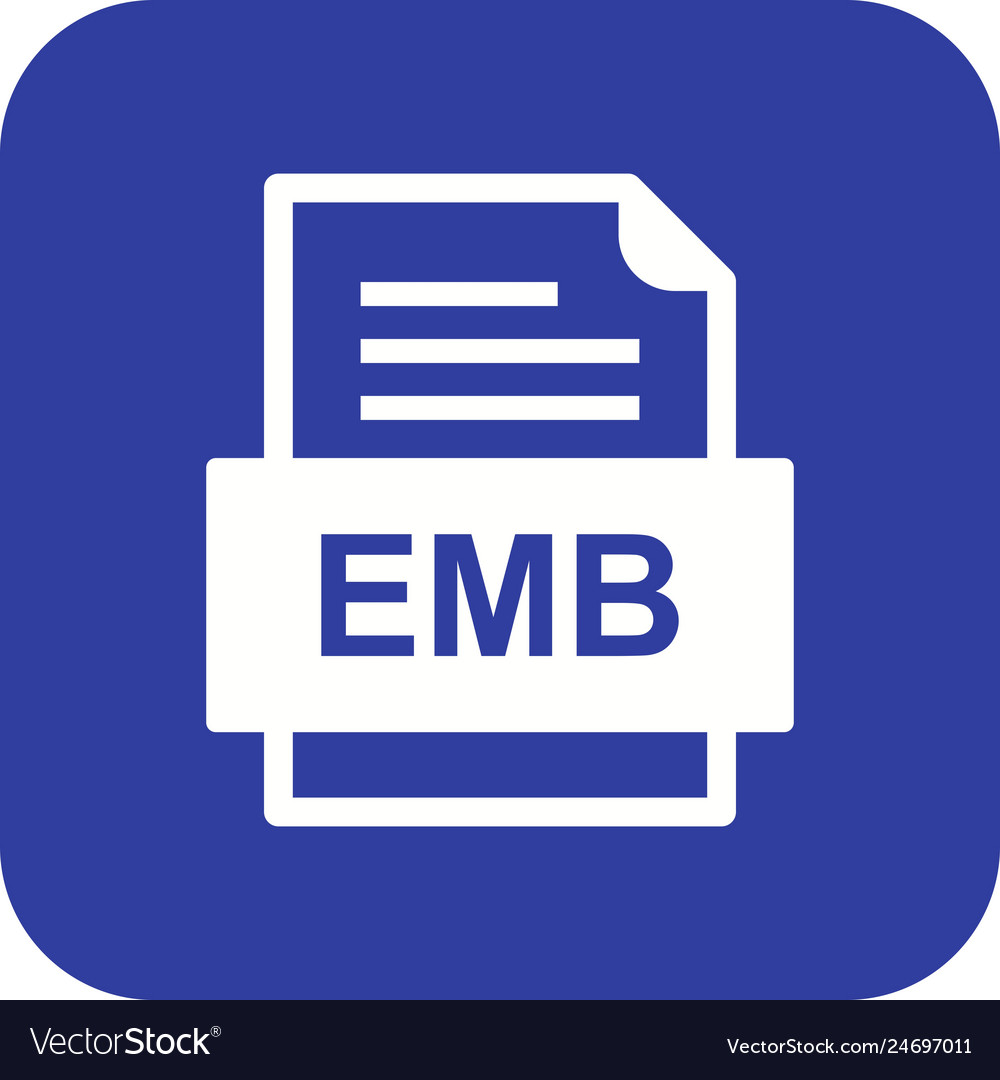 Emb file document icon
