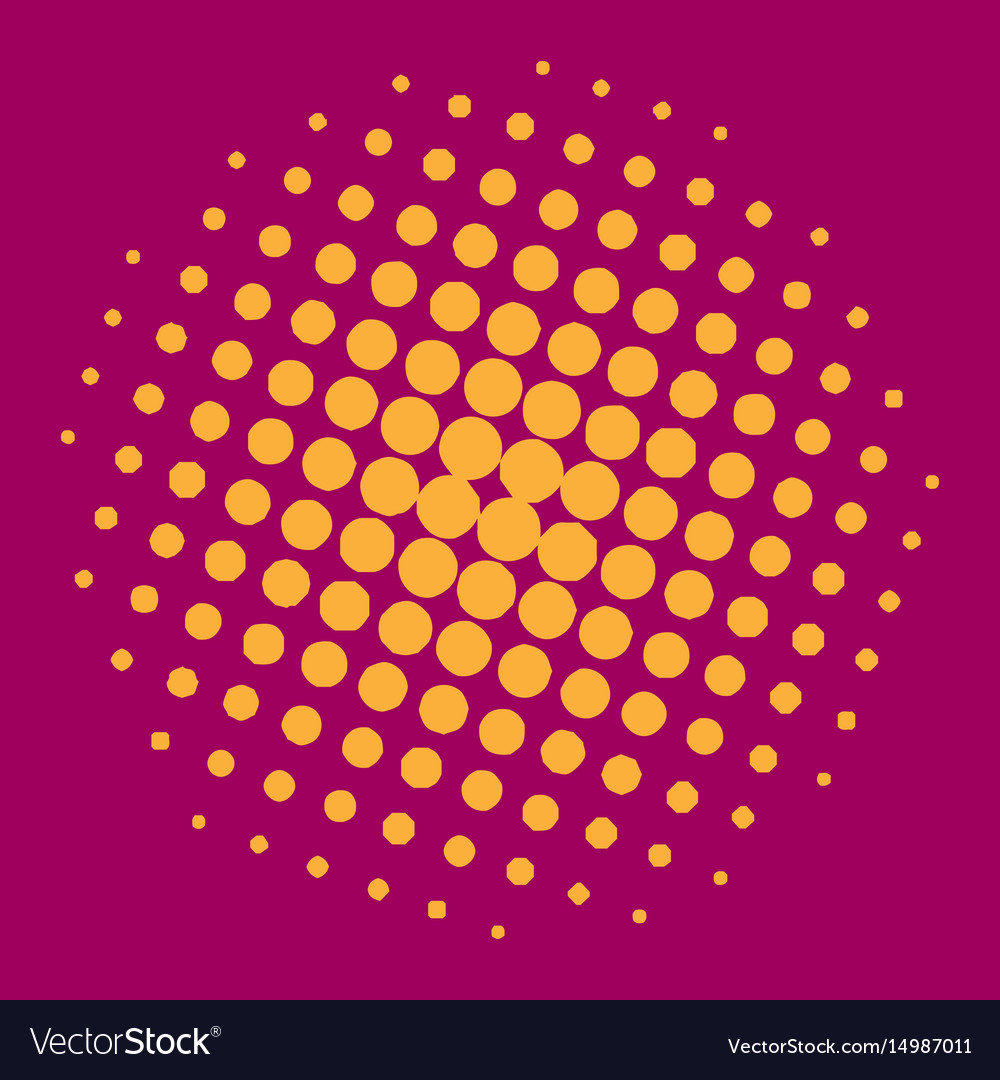 Halftone circles background dot pattern