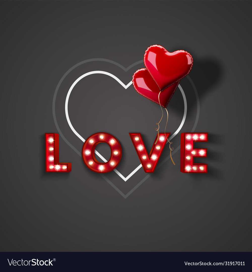Valentines day abstract background with red 3d vector image Valentines day abstract background with red 3d