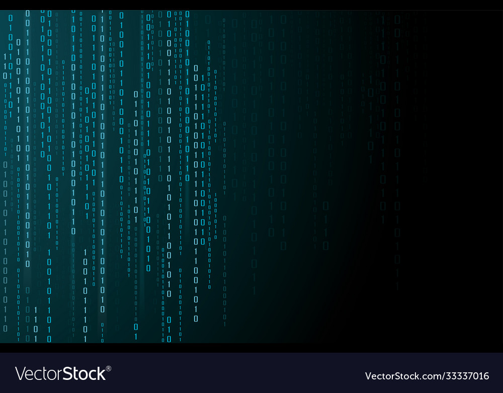 Abstract technology background binary data