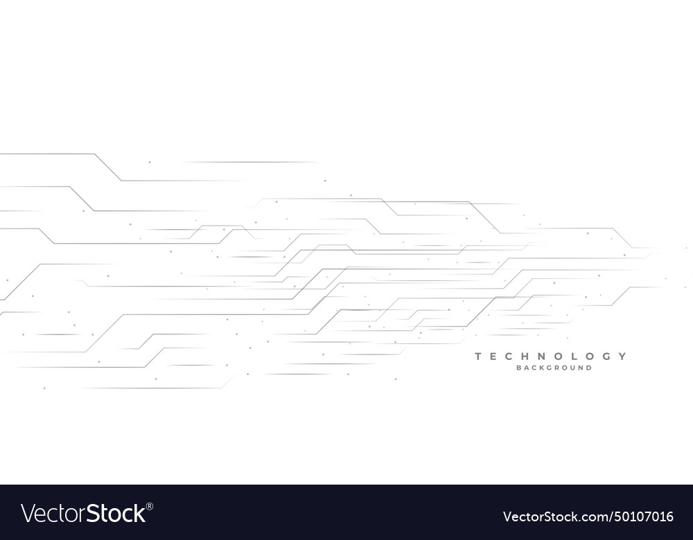 Digital techno circuit line networked white