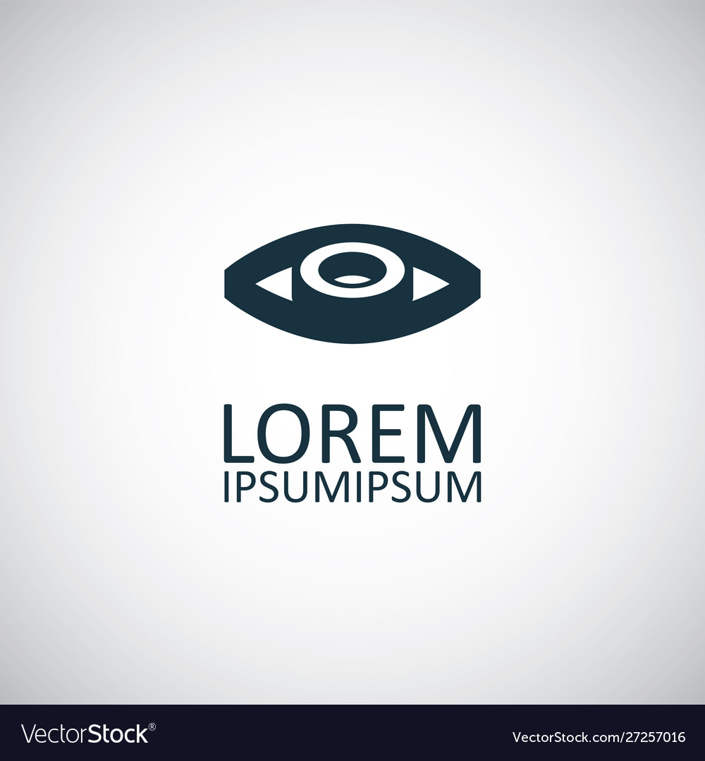 Eye icon for web and ui on white background
