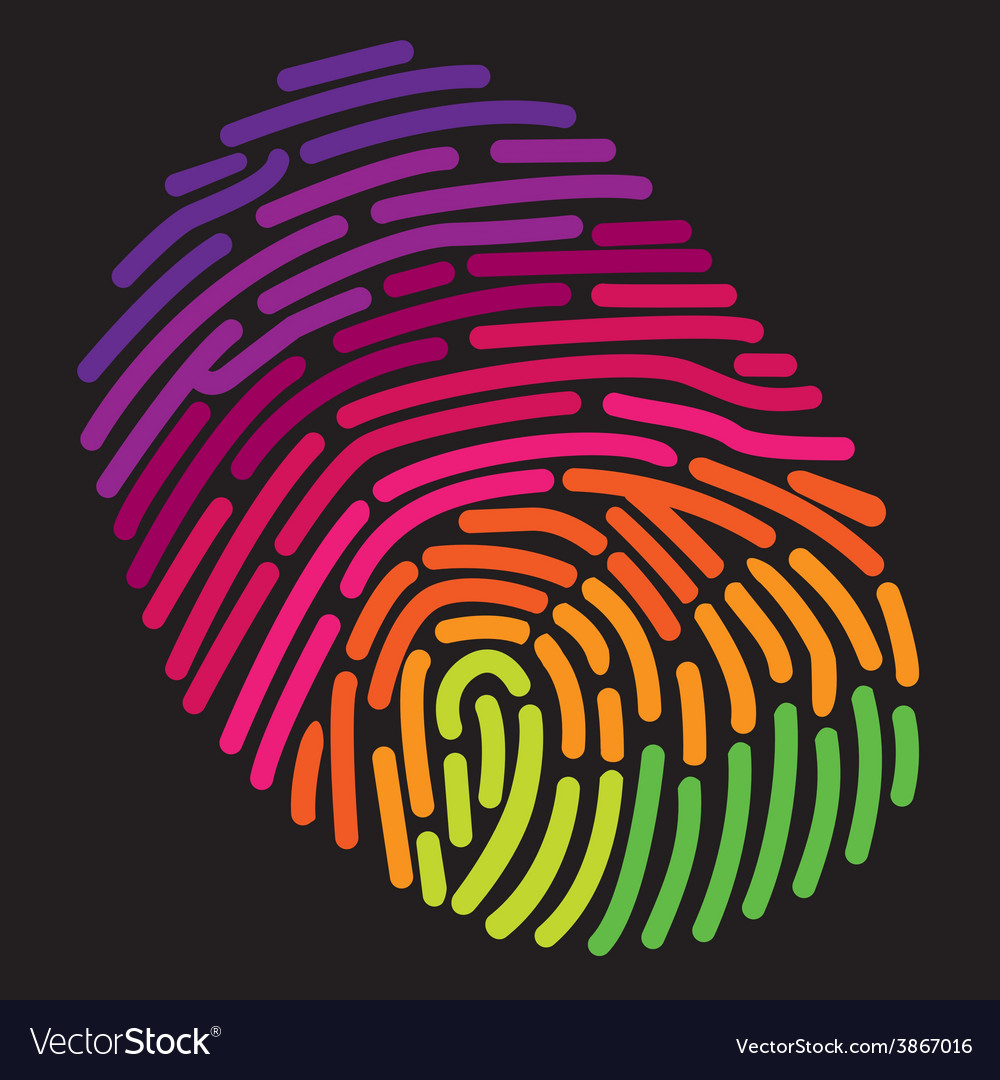 Finger print rainbow