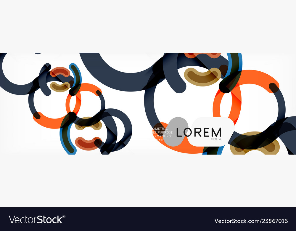 Linear design circle background