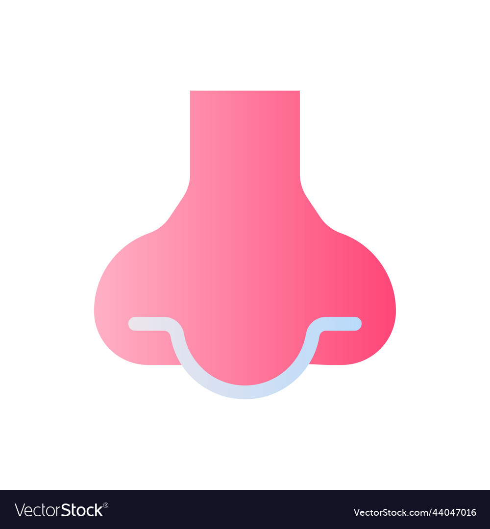 Nose flat gradient two-color ui icon